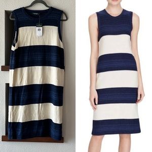 100% cotton/linen sweater midi dress, Ralph Lauren